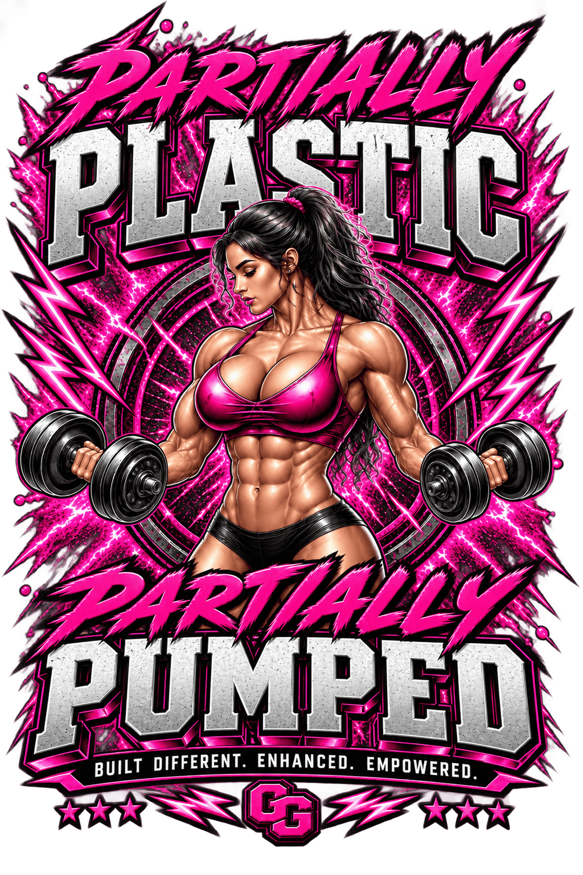 Partially Plastic and Partially Pumped Gallegos Growth merchandise graphic