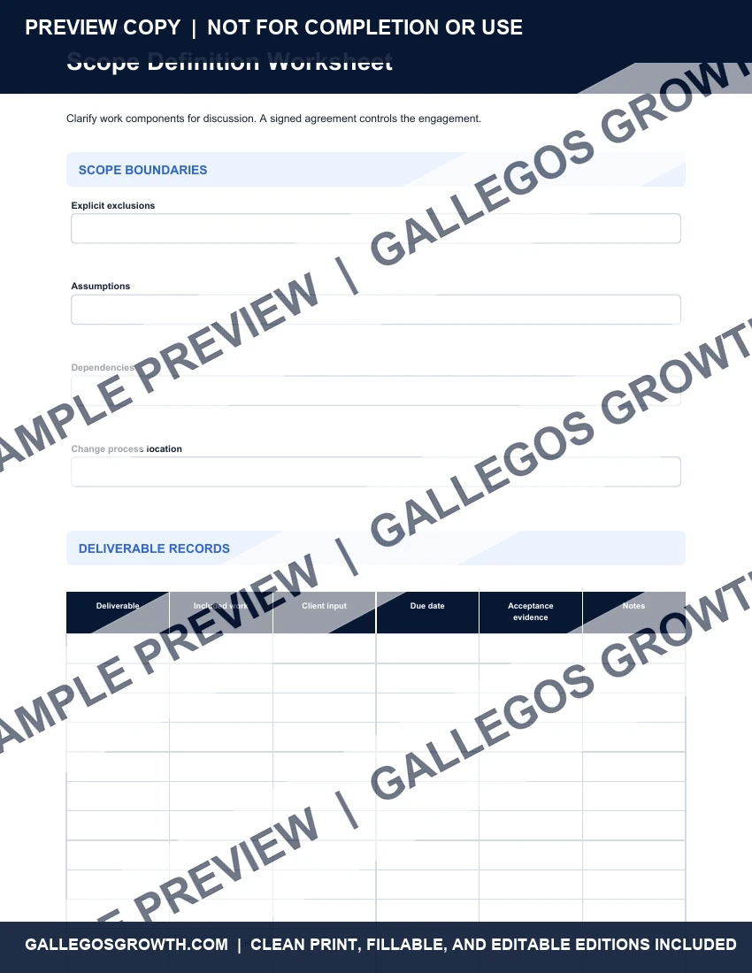 Small-Business Client Operations watermarked Scope worksheet sample